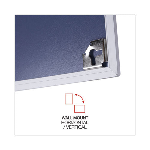 Image of Universal® Melamine Dry Erase Board with Aluminum Frame, 48" x 36", White Surface, Anodized Aluminum Frame