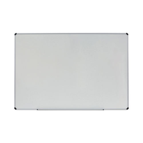 Image of Universal® Modern Melamine Dry Erase Board with Aluminum Frame, 72" x 48", White Surface, Satin Aluminum Frame