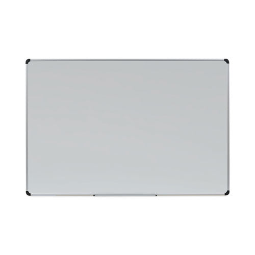 Image of Universal® Magnetic Steel Dry Erase Marker Board, 72" x 48", White Surface, Satin Aluminum Frame