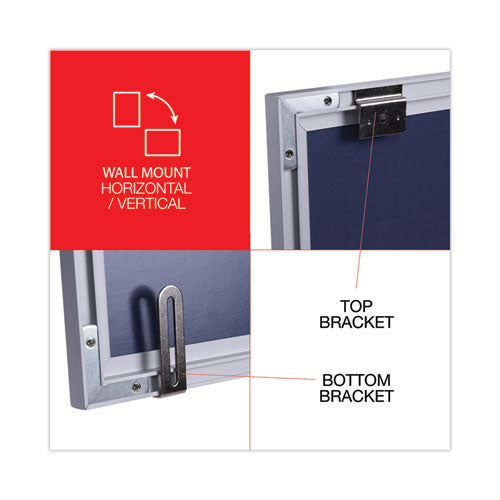 Image of Universal® Deluxe Melamine Dry Erase Board, 48" x 36", White Surface, Satin Aluminum Frame
