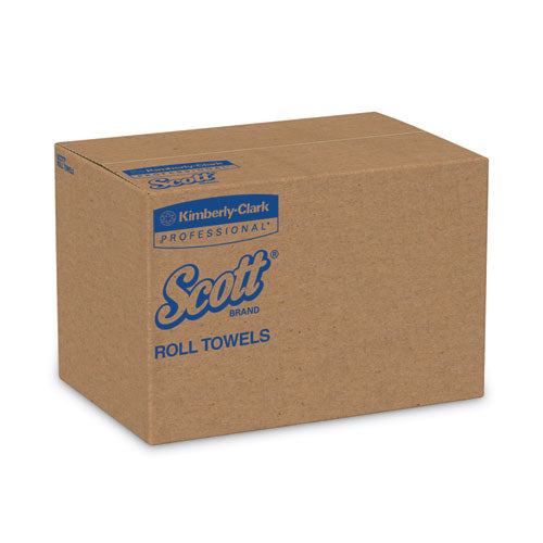 Image of Scott® Essential Hard Roll Towels for Business, 1-Ply, 8" x 800 ft, 1.5" Core, Natural, 12 Rolls/Carton