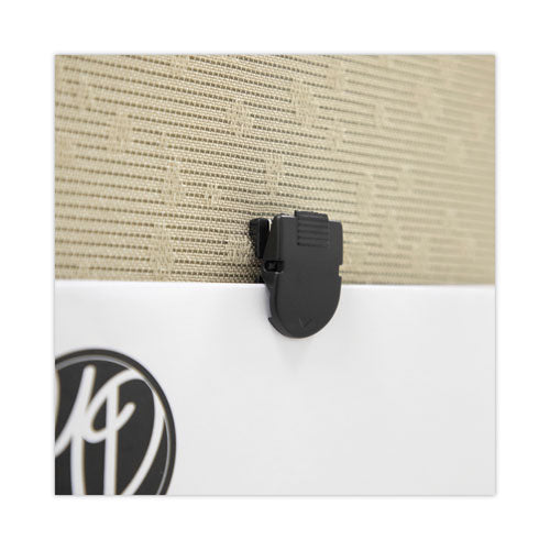 Image of Advantus Wall Clips for Fabric Panels, 40 Sheet Capacity, Black, 50/Box
