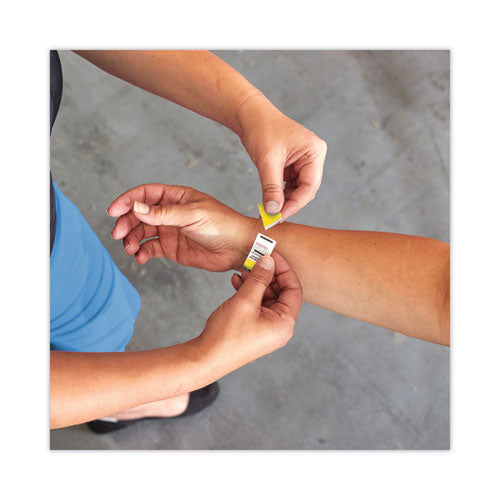 Image of Advantus Crowd Management Wristbands, Sequentially Numbered, 9.75" x 0.75", Yellow, 500/Pack