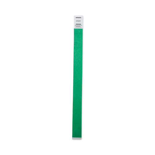 Image of Advantus Crowd Management Wristbands, Sequentially Numbered, 9.75" x 0.75", Green, 500/Pack