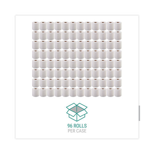 Image of Windsoft® Bath Tissue, Septic Safe, Individually Wrapped Rolls, 2-Ply, White, 500 Sheets/Roll, 96 Rolls/Carton