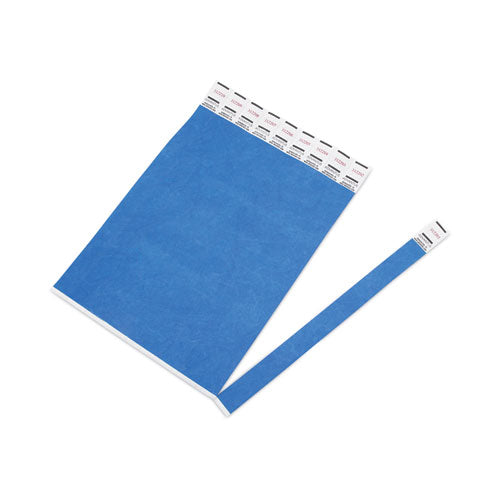 Image of Advantus Crowd Management Wristbands, Sequentially Numbered, 9.75" x 0.75", Blue, 500/Pack