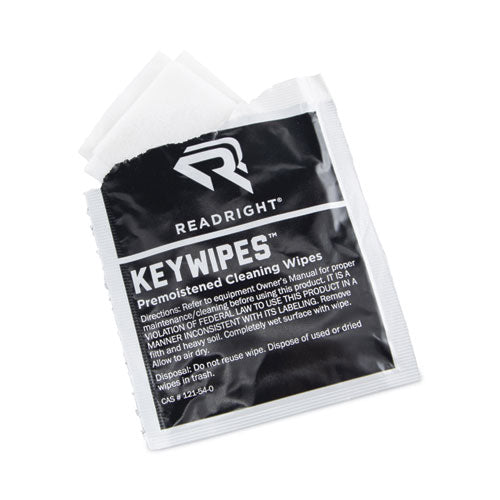 Image of Read Right® KeyWipes Keyboard Wet Wipes, 6.88 x 5, Unscented, 18/Box