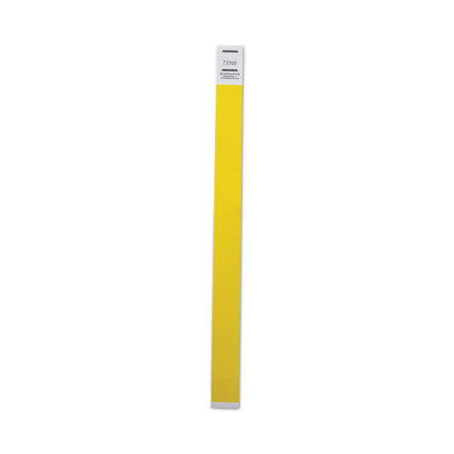Image of Advantus Crowd Management Wristbands, Sequentially Numbered, 9.75" x 0.75", Neon Yellow,500/Pack