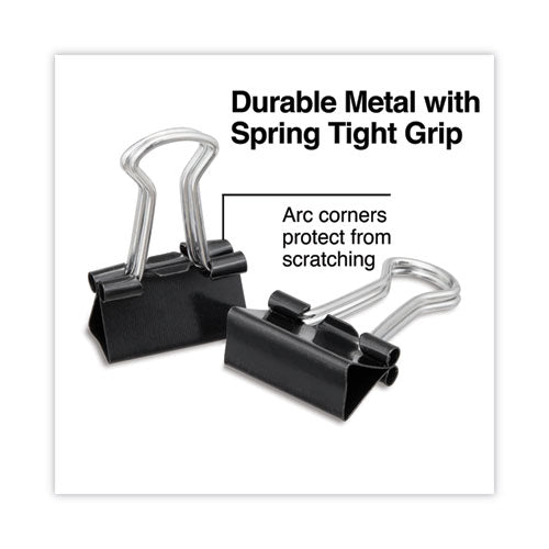 Image of Universal® Binder Clip Zip-Seal Bag Value Pack, Mini, Black/Silver, 144/Pack