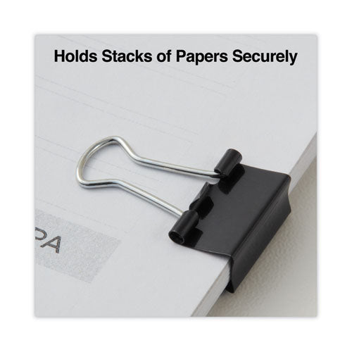 Image of Universal® Binder Clip Zip-Seal Bag Value Pack, Mini, Black/Silver, 144/Pack