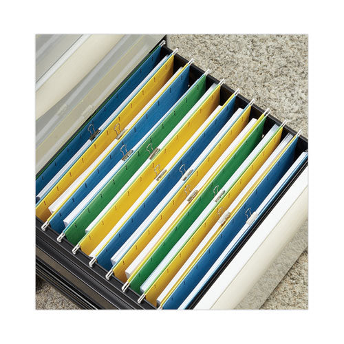 Image of Universal® Binder Clips with Storage Tub, Small, Silver, 40/Pack