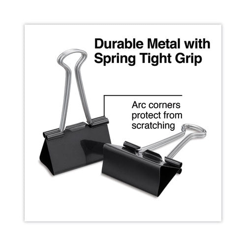 Image of Universal® Binder Clip Zip-Seal Bag Value Pack, Large, Black/Silver, 36/Pack
