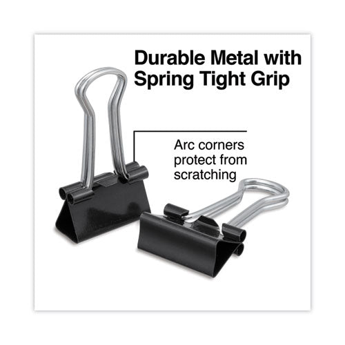 Image of Universal® Binder Clips Value Pack, Small, Black/Silver, 36/Box
