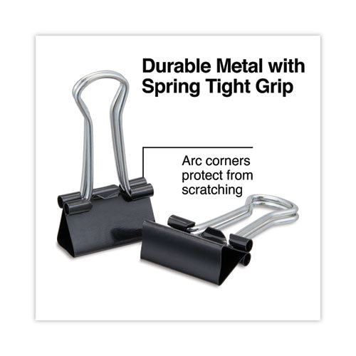 Image of Universal® Binder Clip Zip-Seal Bag Value Pack, Small, Black/Silver, 144/Pack