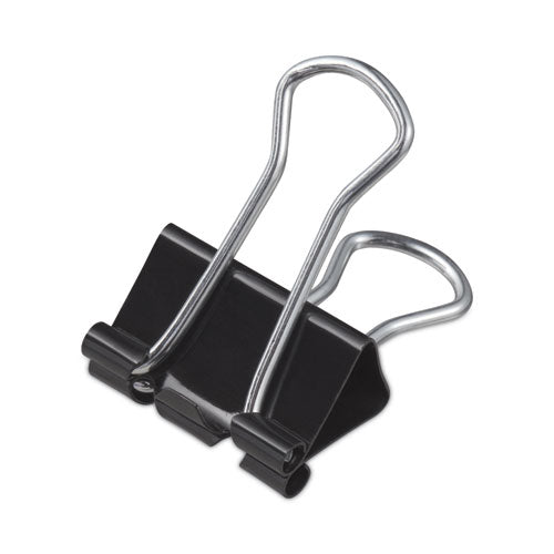 Image of Universal® Binder Clips, Small, Black/Silver, 12/Box
