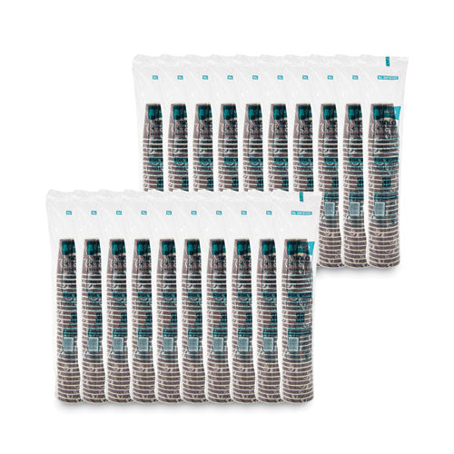 Image of SOLO® Thermoguard Insulated Paper Hot Cups, 12 oz, Steam Print Design, 600/Carton