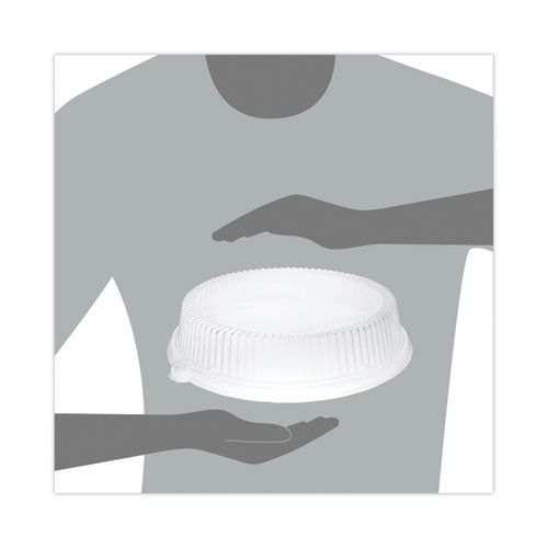 Image of Dart® Dome Covers, For 10" Disposable Plates, Clear, Plastic, 500/Carton