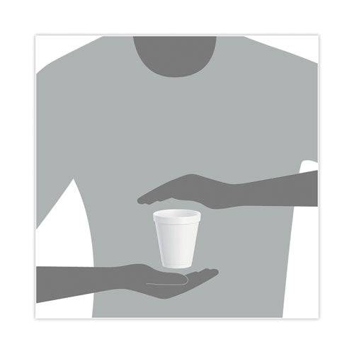Image of Dart® Foam Drink Cups, 8 Oz, White, 25/bag, 40 Bags/carton
