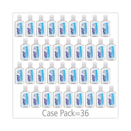 Image of PURELL® Advanced Hand Sanitizer Refreshing Gel, 1 oz Flip-Cap Bottle with Display Bowl, Clean Scent, 36/Bowl