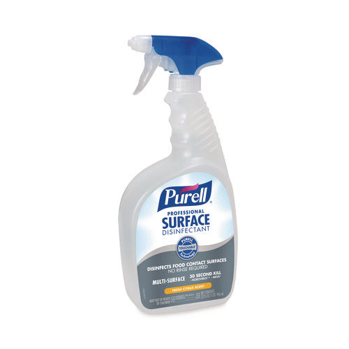 Image of PURELL® Professional Surface Disinfectant, Fresh Citrus, 32 oz Spray Bottle, 6/Carton