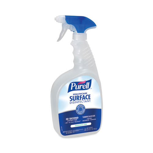 Image of PURELL® Healthcare Surface Disinfectant, Fragrance Free, 32 Oz Spray Bottle, 6/carton