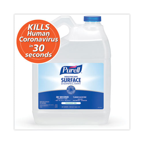 Image of PURELL® Healthcare Surface Disinfectant, Fragrance Free, 128 Oz Bottle, 4/carton