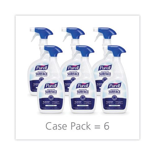 Image of PURELL® Healthcare Surface Disinfectant, Fragrance Free, 32 Oz Spray Bottle, 6/carton