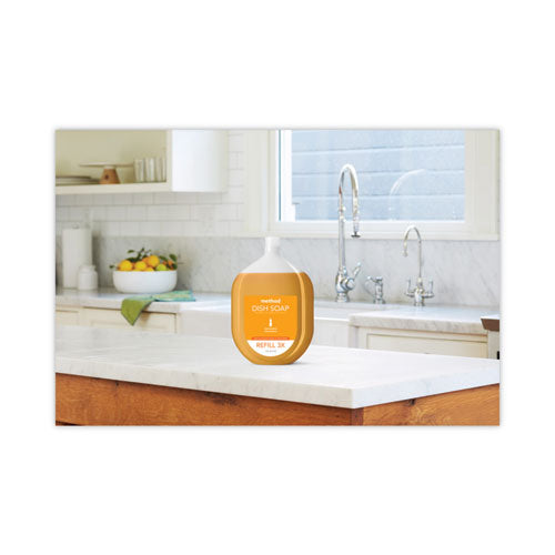 Image of Method® Dish Soap Refill Tub, Clementine Scent, 54 oz Tub, 4/Carton
