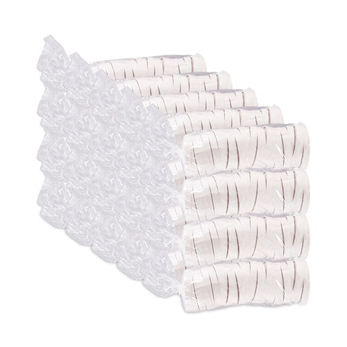 Image of SOLO® Spiral-Wound Paper Hot Cup Lids, Fits 16 oz Hot Cups, Paper, White, 25/Sleeve, 20 Sleeves/Carton