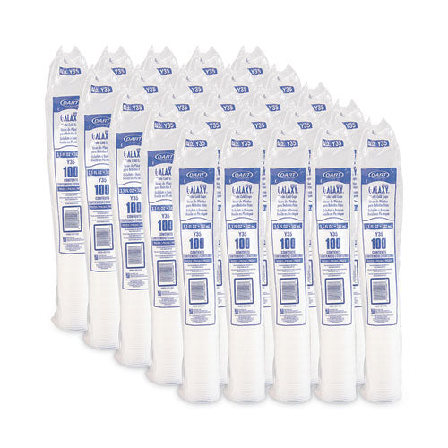 Image of Dart® High-Impact Polystyrene Cold Cups, 3.5 oz, Plastic, Translucent, 100/Pack