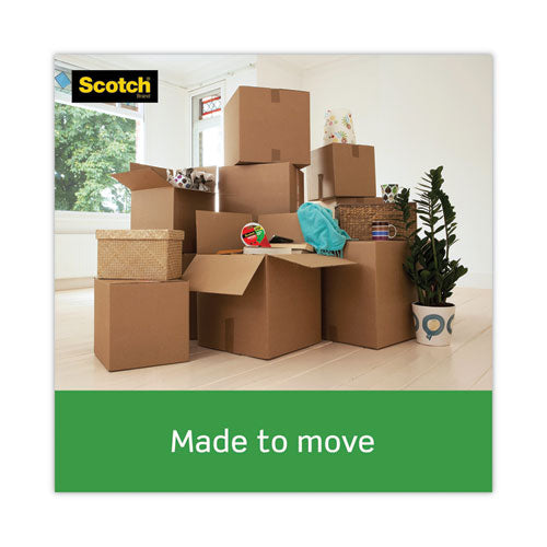 Image of Scotch® Tough Grip Moving Packaging Tape With Dispenser, 3" Core, 1.88" X 54.6 Yds, Clear