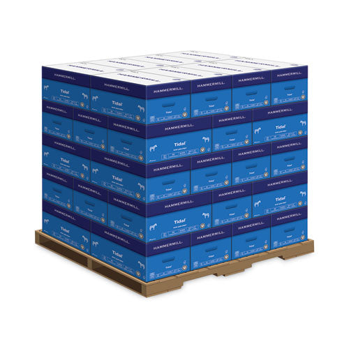 Image of Hammermill® Tidal Print Paper, 92 Bright, 20 lb Bond Weight, 8.5 x 11, White, 500 Sheets/Ream, 10 Reams/Carton, 40 Cartons/Pallet