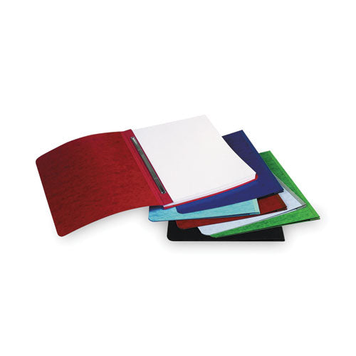 Image of ACCO Presstex Report Cover With Tyvek Reinforced Hinge, Side Bound, Two-Piece Prong Fastener, 3" Capacity, 14 X 8.5, Red/red
