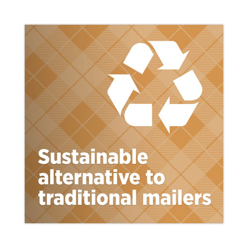 Image of Scotch Curbside Recyclable Padded Mailer, #6, Bubble Cushion, Self-Adhesive Closure, 13.75 x 20, Natural Kraft, 50/Carton