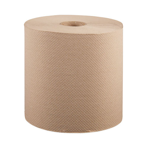 Image of Windsoft® Hardwound Roll Towels, 1-Ply, 8" x 800 ft, Natural, 6 Rolls/Carton