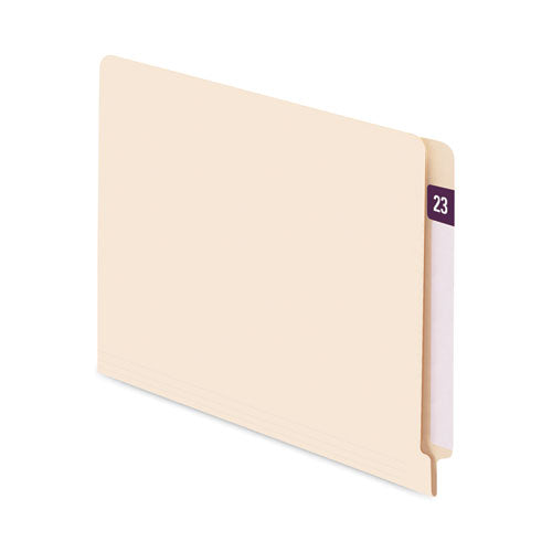 Image of Smead Yearly End Tab File Folder Labels, 23, 0.5 x 1, Purple, 25/Sheet, 10 Sheets/Pack