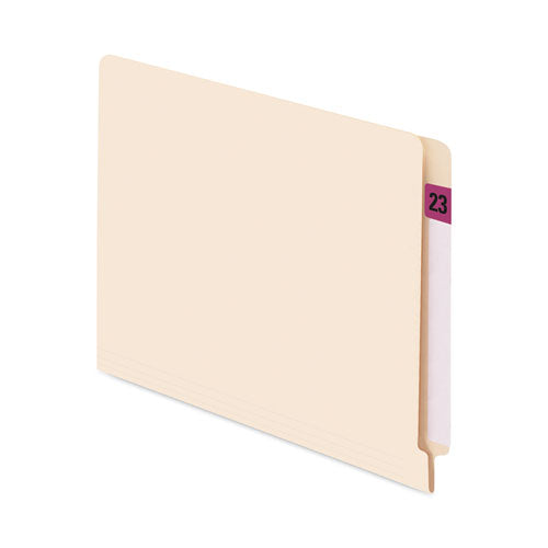 Image of Smead Yearly End Tab File Folder Labels, 23, 0.75 x 1.5, Purple, 500 Labels/Roll