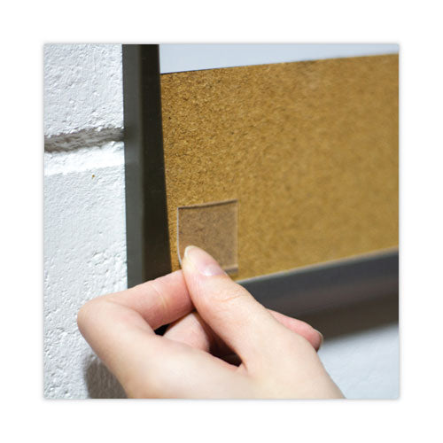 Image of Gorilla® Tough and Clear Double-Sided Mounting Tape Squares, Holds Up to 0.58 lb per Pair (Up to 7 lb per 24), 1" x 1", Clear, 24/Pack