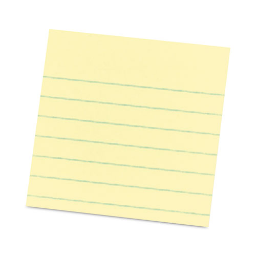 Image of Post-it® Pop-up Notes Original Canary Yellow Pop-up Refill, Note Ruled, 3" x 3", Canary Yellow, 100 Sheets/Pad, 6 Pads/Pack