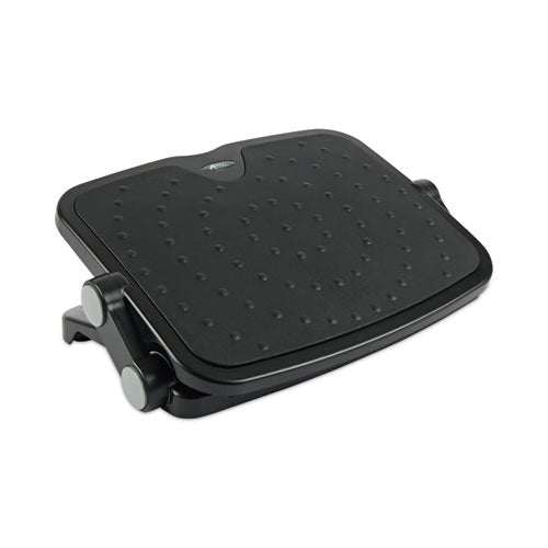 Image of Alera® Soft Cushioned Ergonomic Footrest, 14w X 19.63d X 3.75 To 7.5h, Black