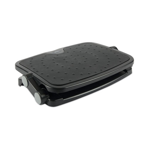 Image of Alera® Soft Cushioned Ergonomic Footrest, 14w X 19.63d X 3.75 To 7.5h, Black