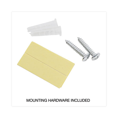 Image of Universal® Wall File Pockets, Plastic, Letter Size, 13" x 4.13" x 7", Black