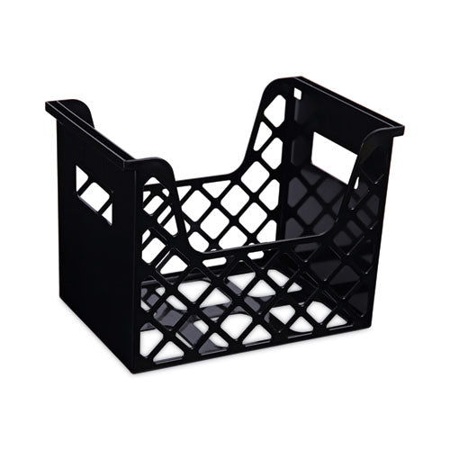Image of Universal® Recycled Extra Capacity Desktop File Holder, Letter Size, 8.5" Long, Black