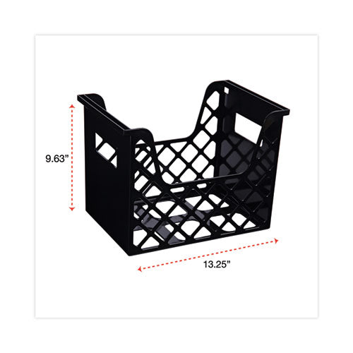 Image of Universal® Recycled Extra Capacity Desktop File Holder, Letter Size, 8.5" Long, Black
