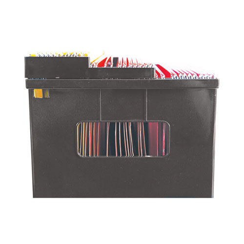 Image of Universal® Recycled Extra Capacity Desktop File Holder, Letter Size, 8.5" Long, Black