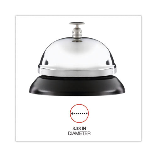 Image of Universal® Call Bell, 3.38" Diameter, Brushed Nickel