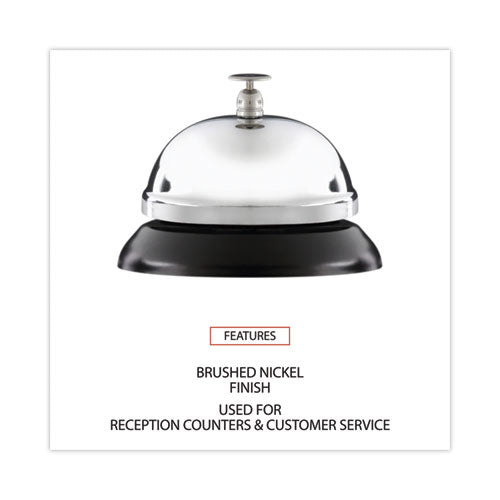 Image of Universal® Call Bell, 3.38" Diameter, Brushed Nickel