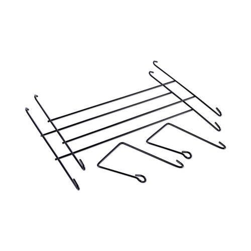 Image of Universal® Mesh Three-Pack Wall Files, 3 Sections, Letter Size, 14.13" x 3.38" x 8.5", Black