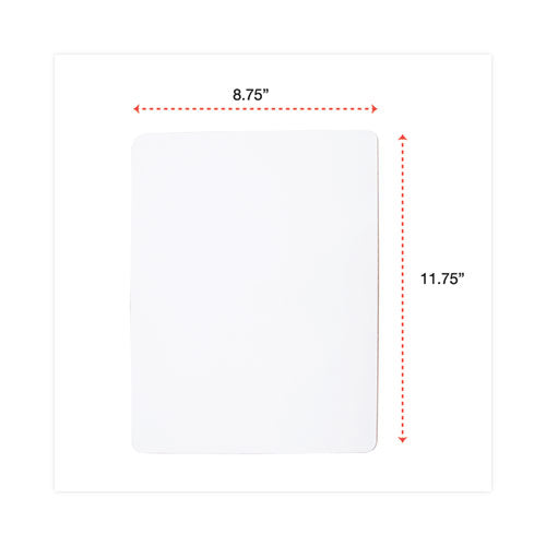 Image of Universal® Lap/Learning Dry-Erase Board, 11.75" x 8.75", White Surface, 6/Pack