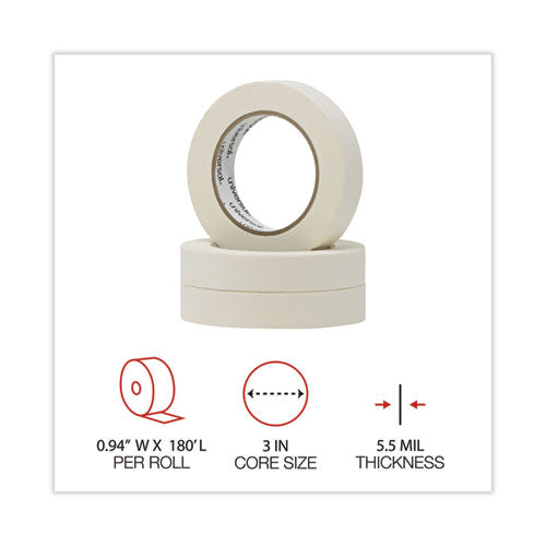 Image of Universal® General-Purpose Masking Tape, 3" Core, 24 Mm X 54.8 M, Beige, 36/carton